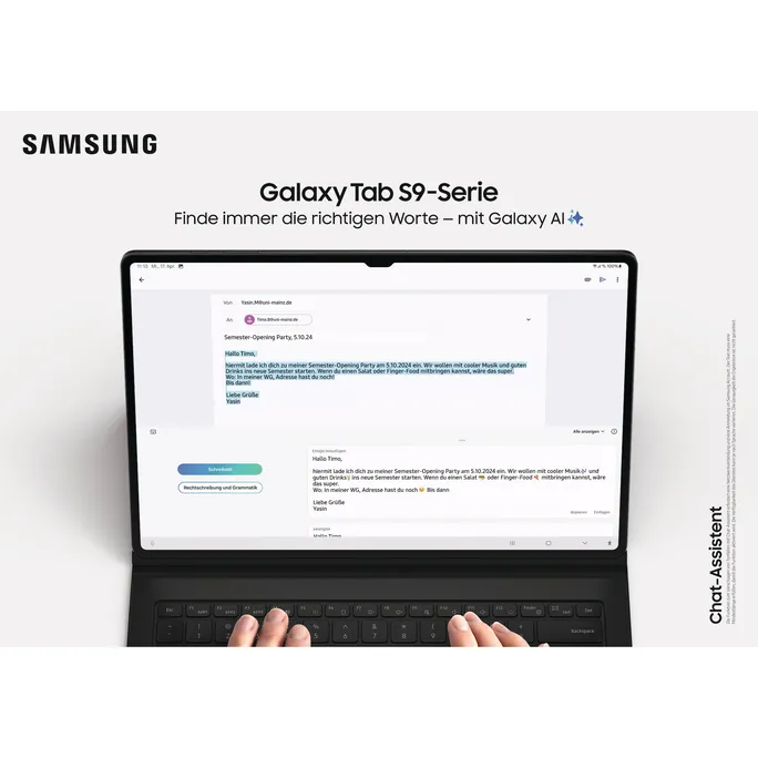 Samsung GALAXY Tab S9 X716B 5G 128GB graphite Android 13.0 Tablet – Bild 4