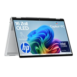 HP OmniBook X Flip 16" 3k Touchscreen Core Ultra 7 258V 32GB/1TB SSD Windows 11 Home - 16-as0475ng Copilot+PC