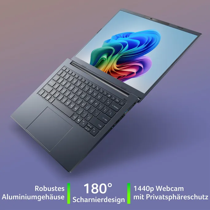 Acer Aspire 14 AI A14-11M-X7MH 14" WUXGA Snapdragon X 16GB/512GB Win11 – Bild 3