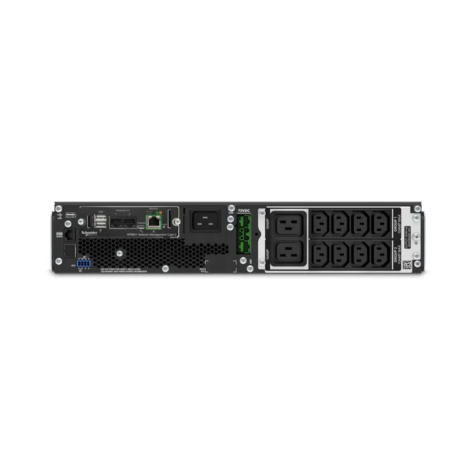 APC Smart UPS SRT SRT2200RMXLI-NC, 2200VA, Rack, 2x C19, 8x C13, NMC – Bild 4