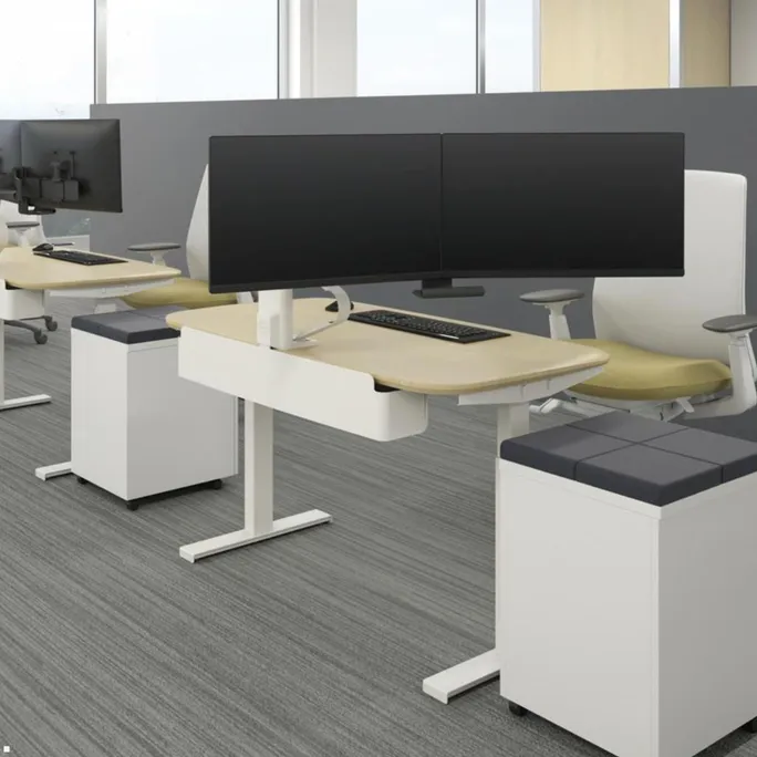 Ergotron TRACE™ Monitorhalterung mit patentierter CF-Technologie weiß bis 9,8Kg – Bild 5