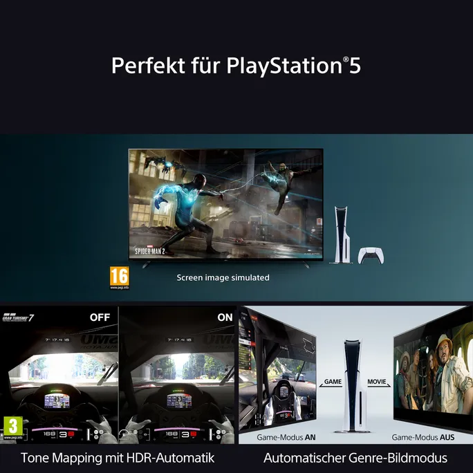 Sony BRAVIA 7 K-65XR70 QLED (XR l Mini LED) 4K HDR Smart TV – Bild 5