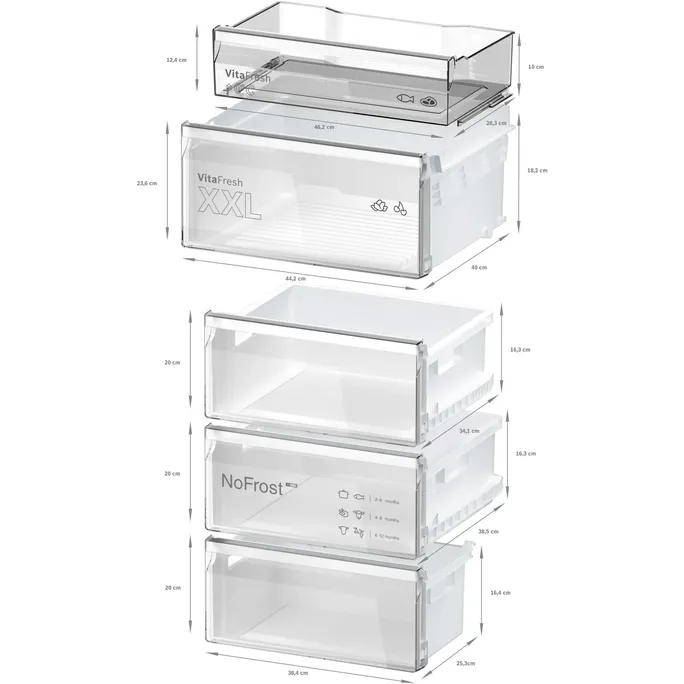 Bosch KGN36VICT Serie 4 Freistehende Kühl-Gefrier-Kombination – Bild 4