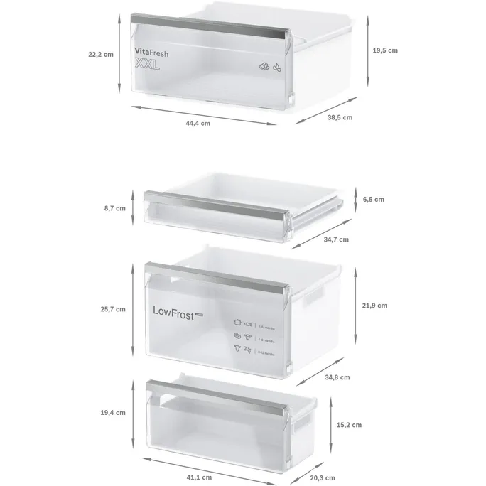 Bosch KIV86VSE0 Serie 4 Einbau-Kühl-Gefrier-Kombination – Bild 4