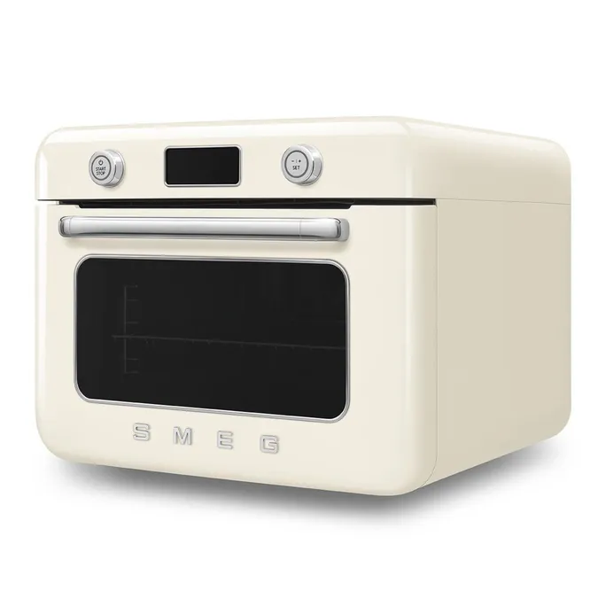 Smeg 50's Style Kombi-Tisch-Dampfbackofen Creme – Bild 2