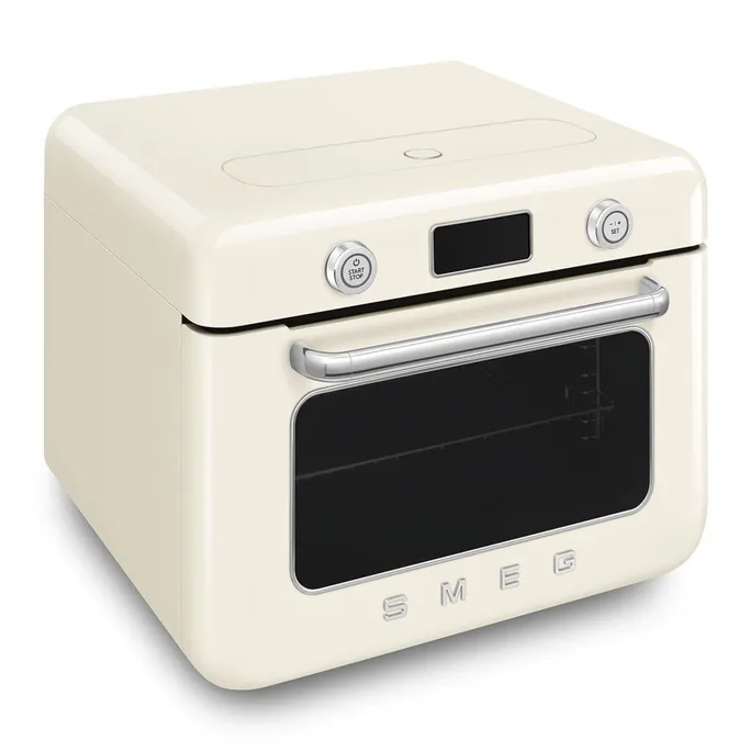 Smeg 50's Style Kombi-Tisch-Dampfbackofen Creme – Bild 3