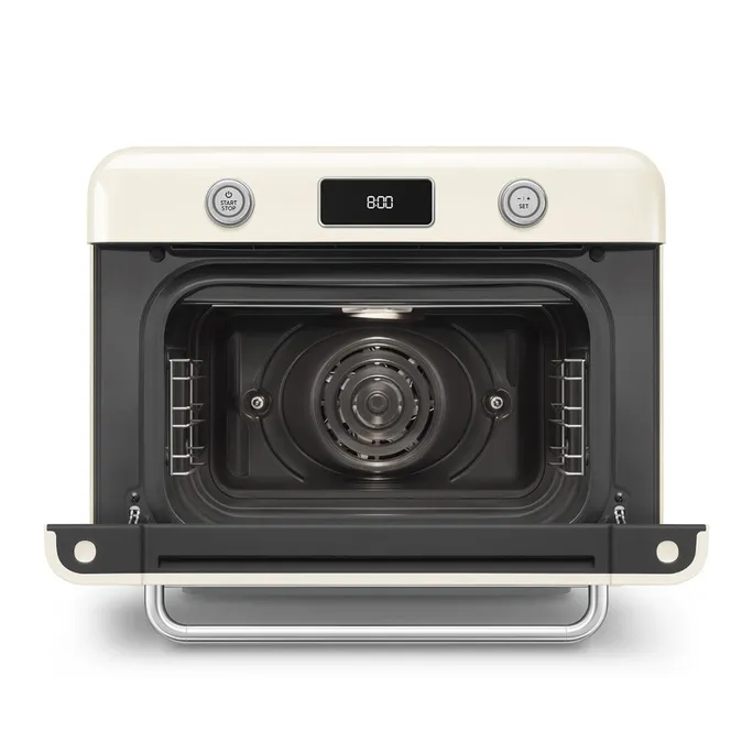 Smeg 50's Style Kombi-Tisch-Dampfbackofen Creme – Bild 5