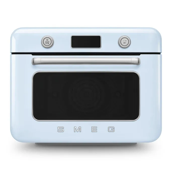 Smeg 50's Style Kombi-Tisch-Dampfbackofen Pastellblau
