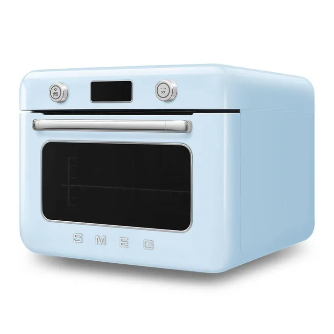 Smeg 50's Style Kombi-Tisch-Dampfbackofen Pastellblau – Bild 2