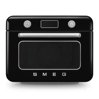Smeg 50's Style Kombi-Tisch-Dampfbackofen Schwarz