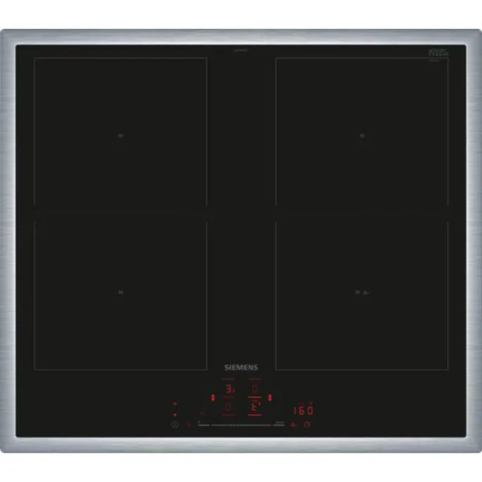 Siemens ED645HQC1E iQ500 Induktionskochfeld 60 cm Schwarz, Mit Rahmen aufliegend