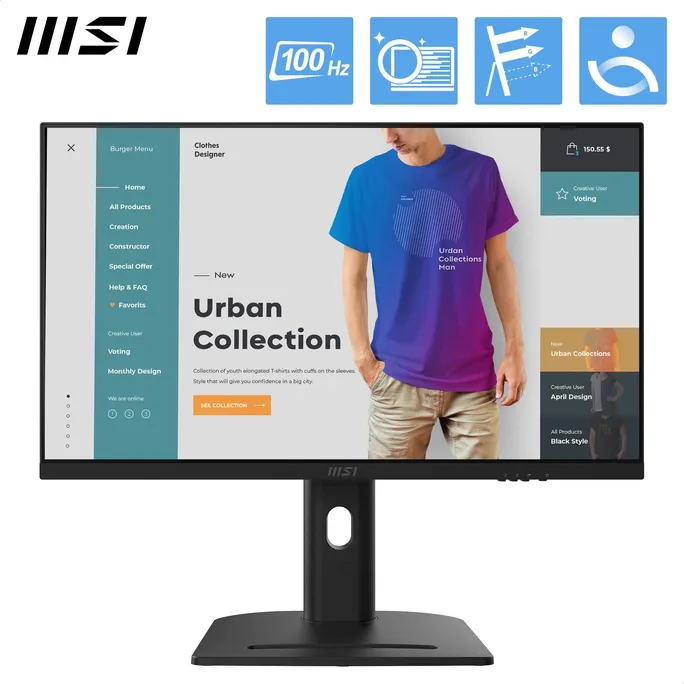 MSI Modern AM273QP AI 1UMG-221AT Core Ultra 7 155H 32GB/1TB SSD 27" All in One Win11 Pro schwarz – Bild 5