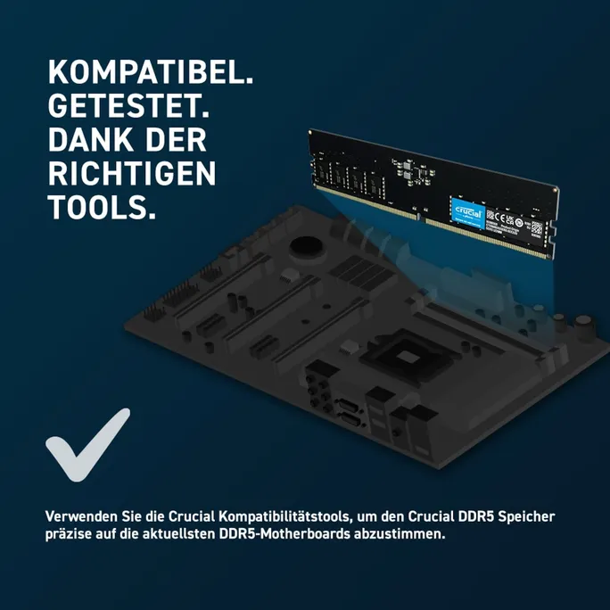 32GB (2x16GB) Crucial DDR5-5600 CL46 RAM Arbeitsspeicher Kit – Bild 4