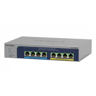 NETGEAR MS108EUP 8 Port 2.5 gbit Switch | Multi-Gigabit LAN PoE Switch (Managed Netzwerk Switch Ultra60 PoE++, 230W PoE Budget mit 4 PoE+/++ Ports, lüfterlos, WiFi-6 Access Point Konnektivität)