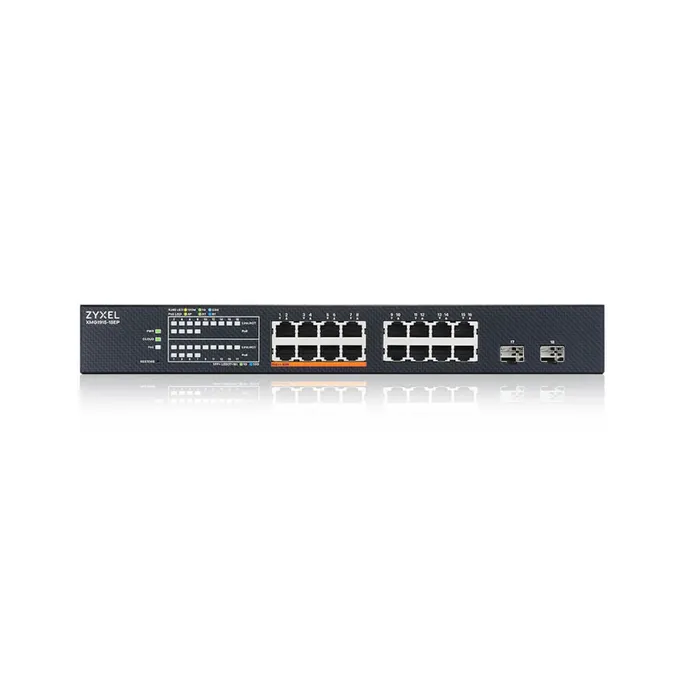 Zyxel XMG1915-18EP 16-Port 2.5GbE Smart Switch, 2x SFP+, 8x PoE++ 180W lüfterlos – Bild 3