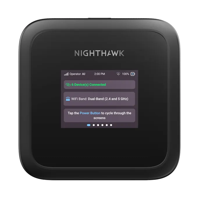 NETGEAR Nighthawk M3 – Mobiler Router 5G mit WiFi 6, bis zu 2,5 GBit/s – SIM-Steckplatz entsperrt – Tragbarer WLAN-Hotspot zur persönlichen/geschäftlichen Nutzung – 5G- und 4G-MiFi – AX3600 WiFi 6, bis zu 32 Geräte (MH3150)