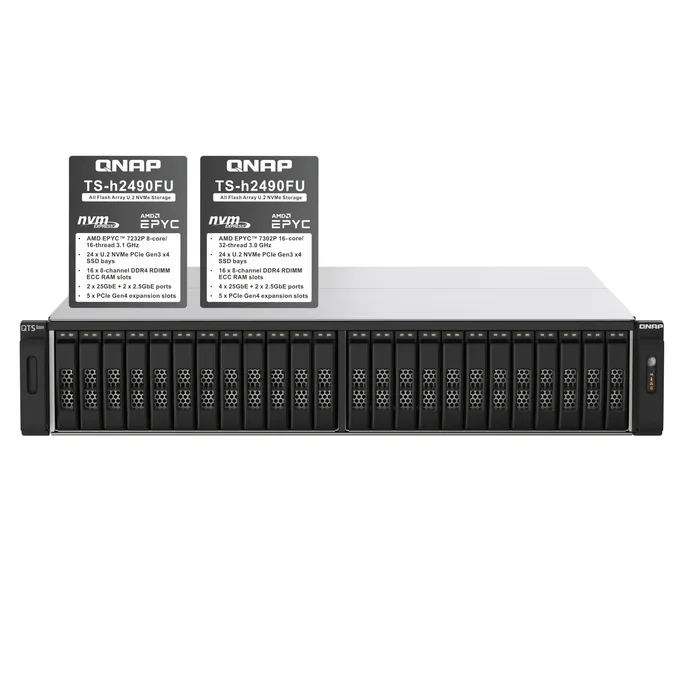 QNAP TS-h2490FU-7302P-128G NAS System 24-Bay – Bild 2