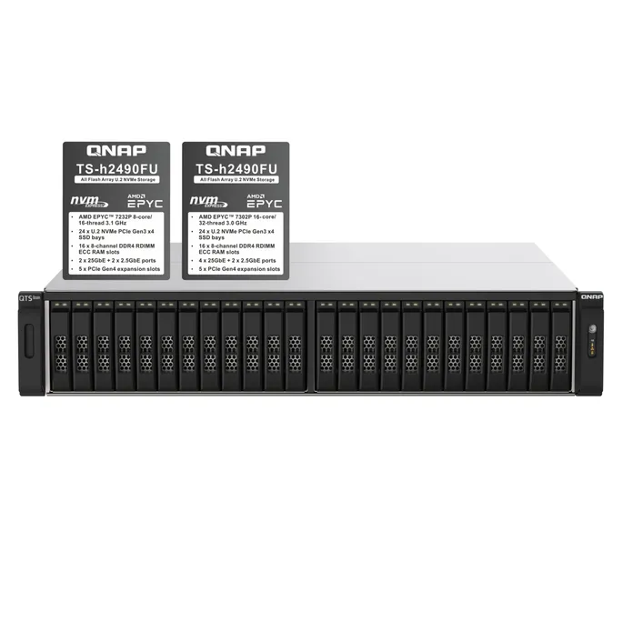 QNAP TS-h2490FU-7302P-256G NAS System 24-Bay – Bild 2