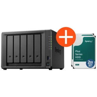 Synology DS1525+ NAS System 5-Bay 12 TB inkl. 2x 6 TB Synology HDD HAT3300-6T