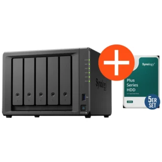 Synology DS1525+ NAS System 5-Bay 20 TB inkl. 5x 4 TB Synology HDD HAT3300-4T
