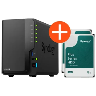 Synology DS225+ NAS System 2-Bay 16 TB inkl. 2x 8 TB Synology HDD HAT3320-8T