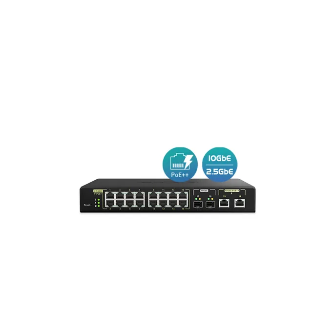 QNAP QSW-M2116P-2T2S 90 Watt 10GbE PoE++ und 30 Watt 2,5GbE PoE+ Managed Switch – Bild 5