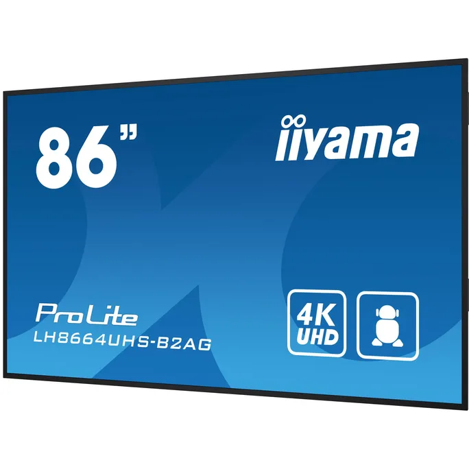iiyama ProLite LH8664UHS-B2AG 217,4cm (85,6") 4K Digital Signage Monitor 16:9 HDMI/USB/LAN 60Hz 8ms – Bild 2