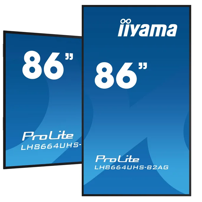 iiyama ProLite LH8664UHS-B2AG 217,4cm (85,6") 4K Digital Signage Monitor 16:9 HDMI/USB/LAN 60Hz 8ms – Bild 4