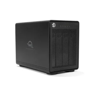 OWC ThunderBay 4 RAID 5 4-Bay Externes Storage Gehäuse mit Dual Thunderbolt 3 Ports für 4x 3,5 Zoll HDD oder 4x 2,5 Zoll HDD