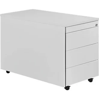 Schüberollcontainer, 579x800mm, Kunststoffpl., 3 Schübe, lichtgrau