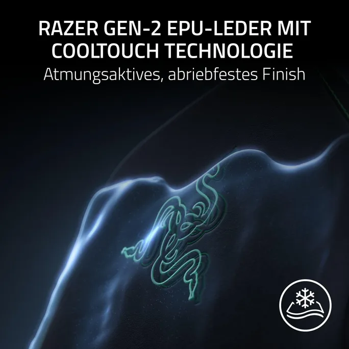 Razer ISKUR V2 NewGen Hellgrau Gaming-Stuhl mit atmungsaktivem Komfort, Razer HyperFlex™ Lordosenstütze – Bild 3