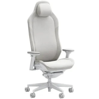 Fractal Refine Gaming Chair Fabric Light/ Hellgrau | Synchro-Tilt Mechanismus, Rückenlehne mit integrierter Lordosenstütze