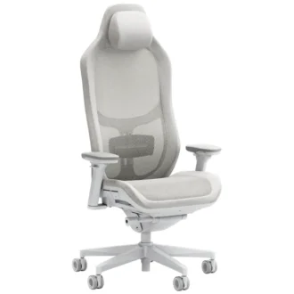 Fractal Refine Gaming Chair Mesh Light/ Hellgrau | Synchro-Tilt Mechanismus, Rückenlehne mit integrierter Lordosenstütze