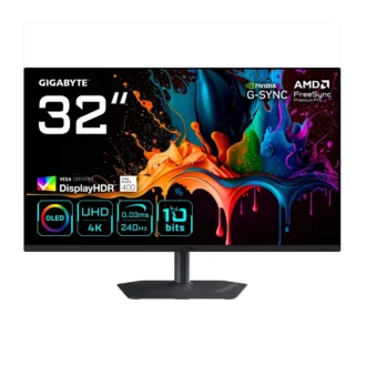 GIGABYTE MO32U2 31.5 Zoll 4K (UHD) QD-OLED Gaming Monitor 16:9 DP/HDMI/USB-C 240 Hz