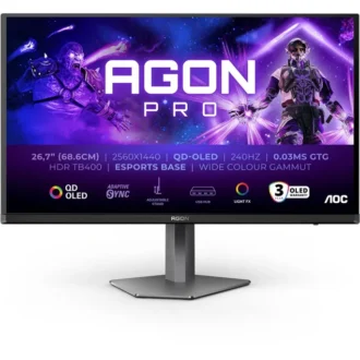 AOC AGON Pro AG276QZD2 26.7 Zoll WQHD QD-OLED 16:9 240 Hz Gaming Monitor