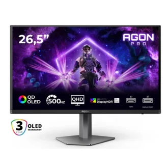AOC AGON Pro AG276QKD2 26.5 Zoll WQHD QD-OLED 16:9 500 Hz Gaming Monitor