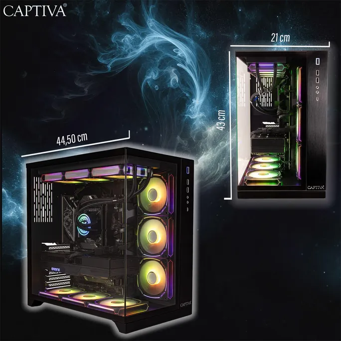 Captiva PC Highend Gaming R89-663 R9 9800X3D 32GB/1TB SSD RTX 5070Ti Win 11 – Bild 5