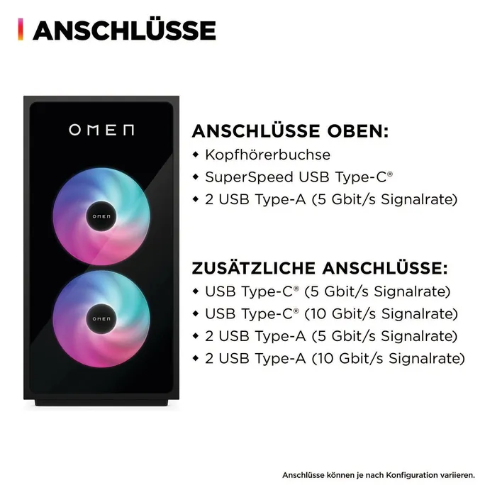 OMEN GT16-0067ng 35L Gaming Desktop Intel Core Ultra 9 285K 32GB/2x1TB SSD RTX 5070 Ti Windows 11 – Bild 4