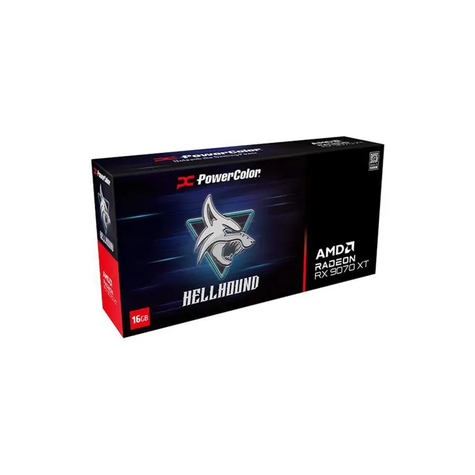 POWERCOLOR AMD Radeon RX 9070 XT Hellhound OC 16GB GDDR6 Grafikkarte HDMI/3xDP – Bild 3
