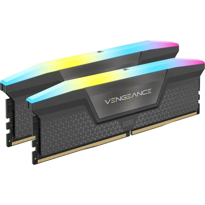 32GB (2x16GB) CORSAIR VENGEANCE RGB DDR5-6000 RAM CL30 Arbeitsspeicher Kit – Bild 2