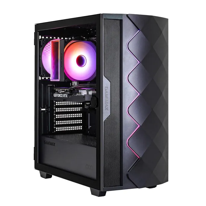 Hyrican Gamemax Diamond BK 7677 Ryzen 5 7500F 32GB/1TB SSD RTX 5070 Win11 – Bild 2