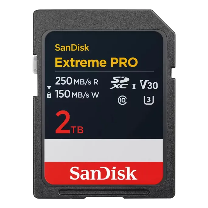 SanDisk Extreme Pro 2 TB SDXC Speicherkarte bis 250 MB/s lesen Class V30 / UHS-I U3 / Class10 – Bild 2