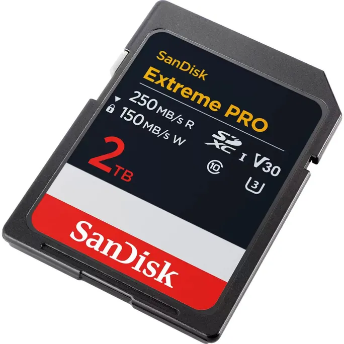 SanDisk Extreme Pro 2 TB SDXC Speicherkarte bis 250 MB/s lesen Class V30 / UHS-I U3 / Class10 – Bild 3
