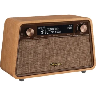Sangean WR-201D Retro-Radio Echtholz-Gehäuse Kirschbaum natur