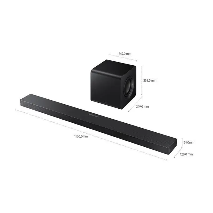 Samsung Q-series Soundbar HW-QS710GF/ZG 3.1.2-Kanal Subwoofer (2025) – Bild 4